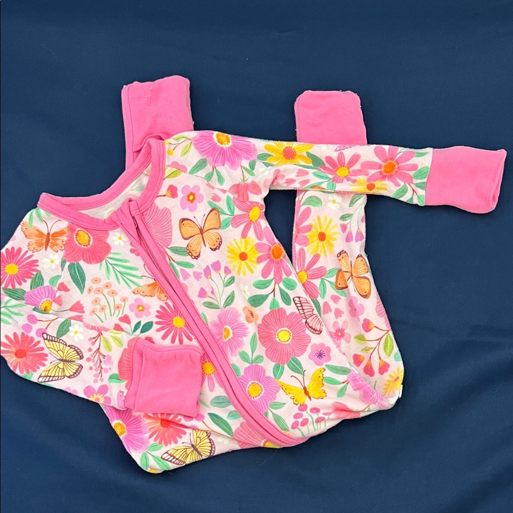 Little Sleepies Butterfly Bloom Zippy